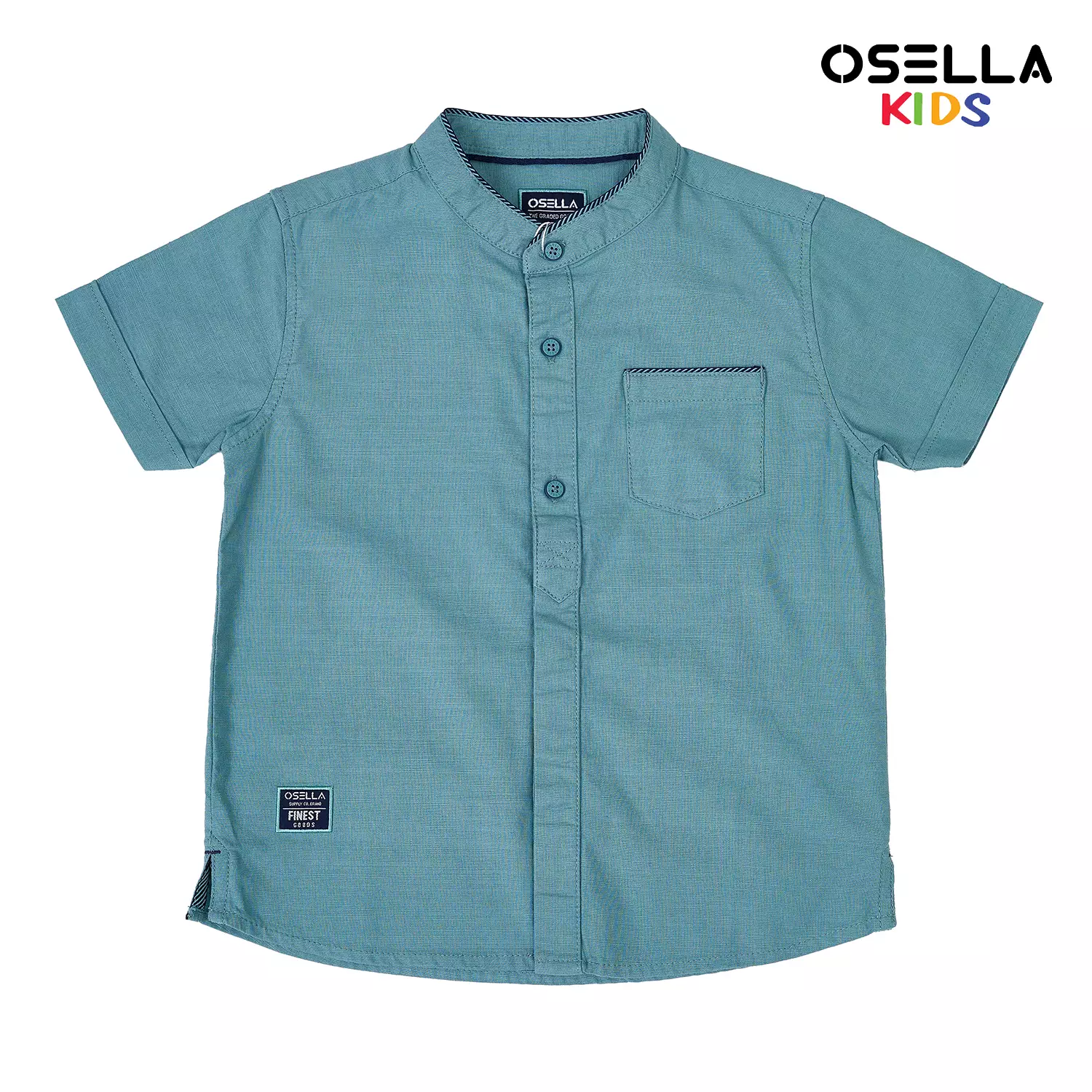 [NEW] Osella Hazza Short Sleeve Shanghai Collared Shirt 2232520419 | Kemeja Lengan Pendek Anak Laki-Laki