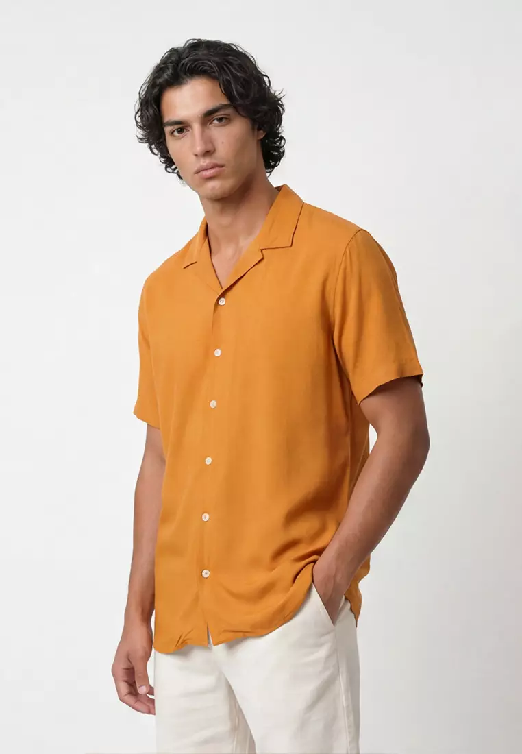 Cuban Copper Brown Casual Shirt