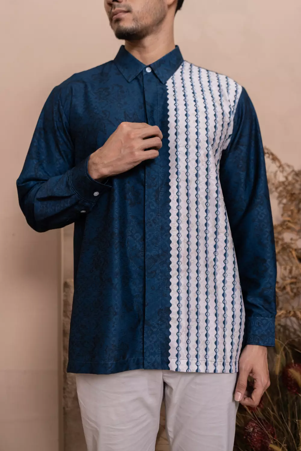 Klamby - Semantik Long Shirt Men Ancient Blue
