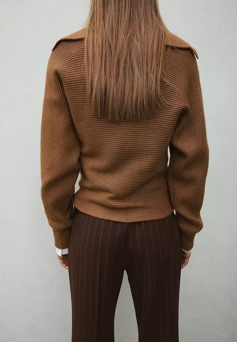 V-Neck Knit Sweater