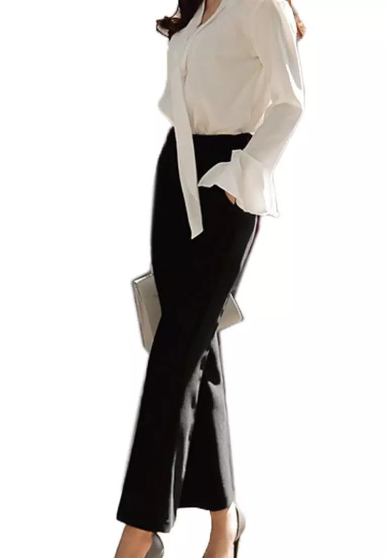 New Black Straight Pant UA032009.