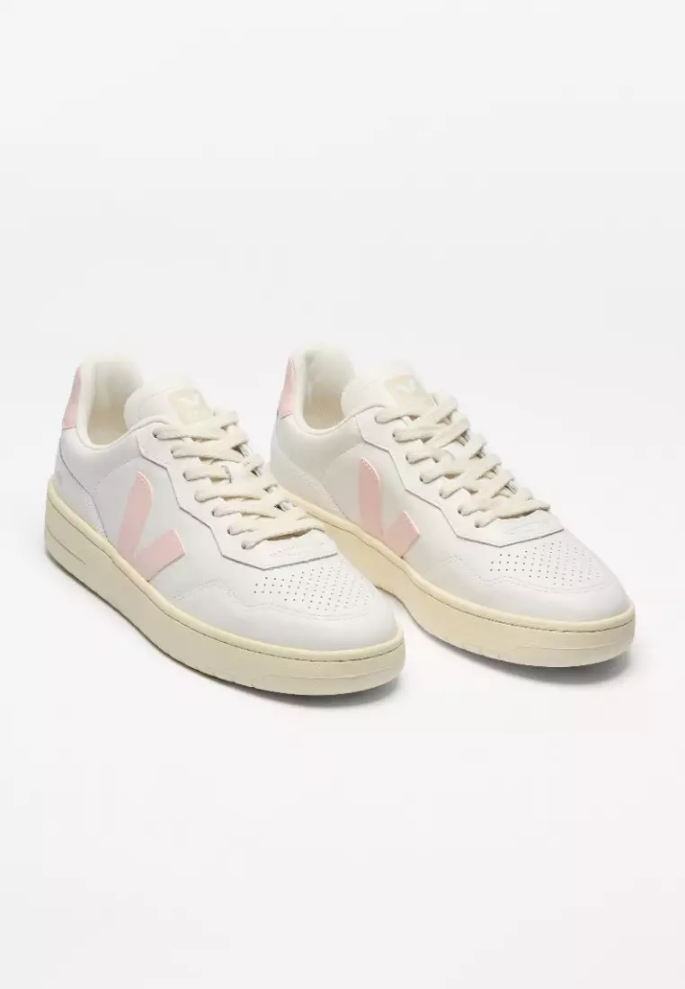 V-90 Leather White Petale Sneakers