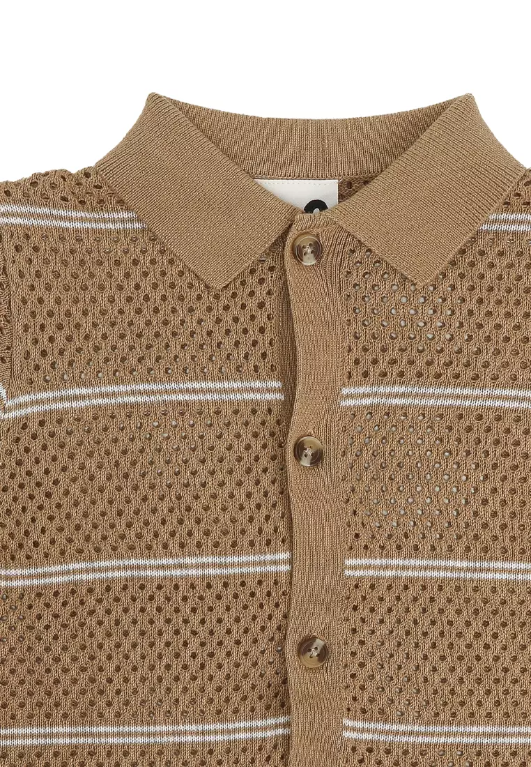 Knitted Short Sleeve Shirt