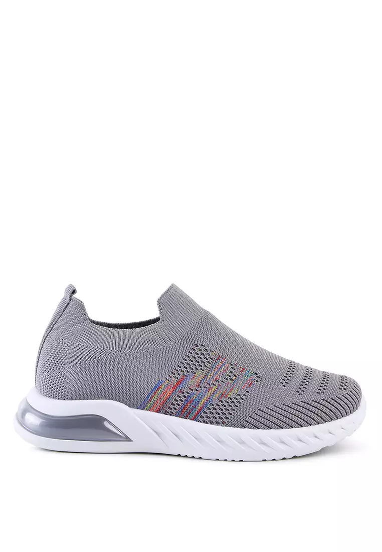 Discount on London Rag  shoes - SKU: Kids Grey Knitted Shoes