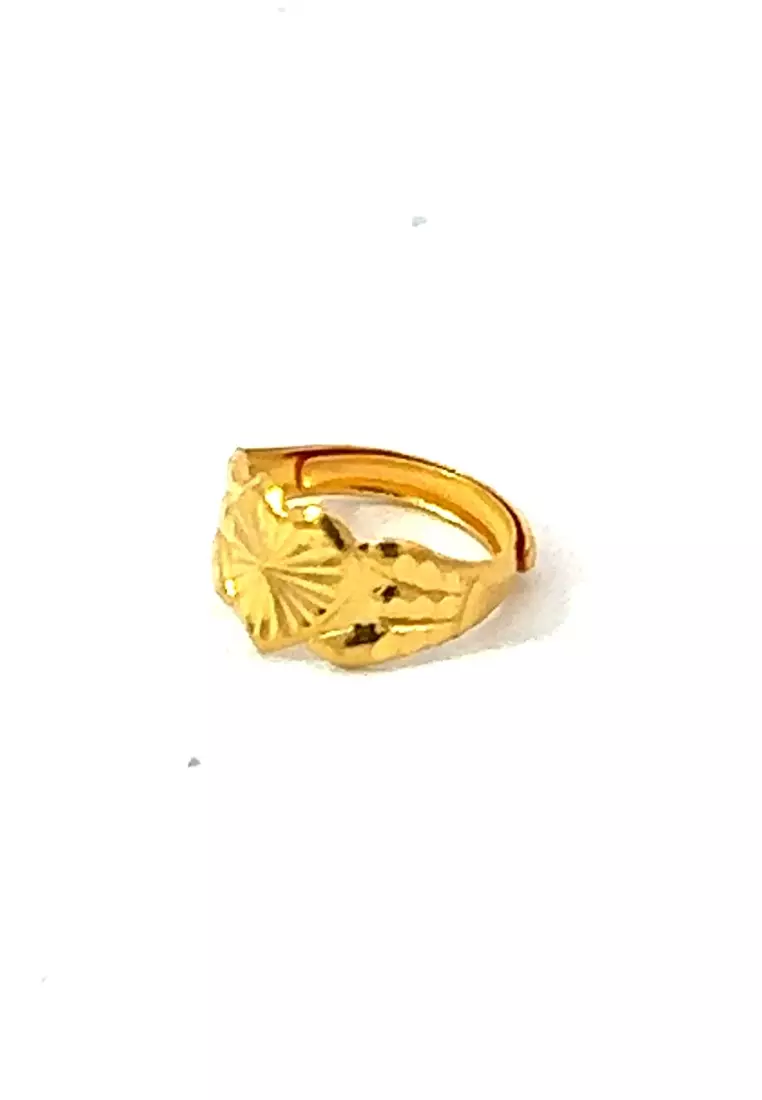 Buy Poh Kong POH KONG 916 22K Yellow Gold Textured Machine Carved