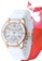 EGLANTINE 金色 EGLANTINE® Vanessa 女士粉紅鍍金鋼質石英手錶，白色錶盤，白色橡膠錶帶 C25EFAC4899853GS_3