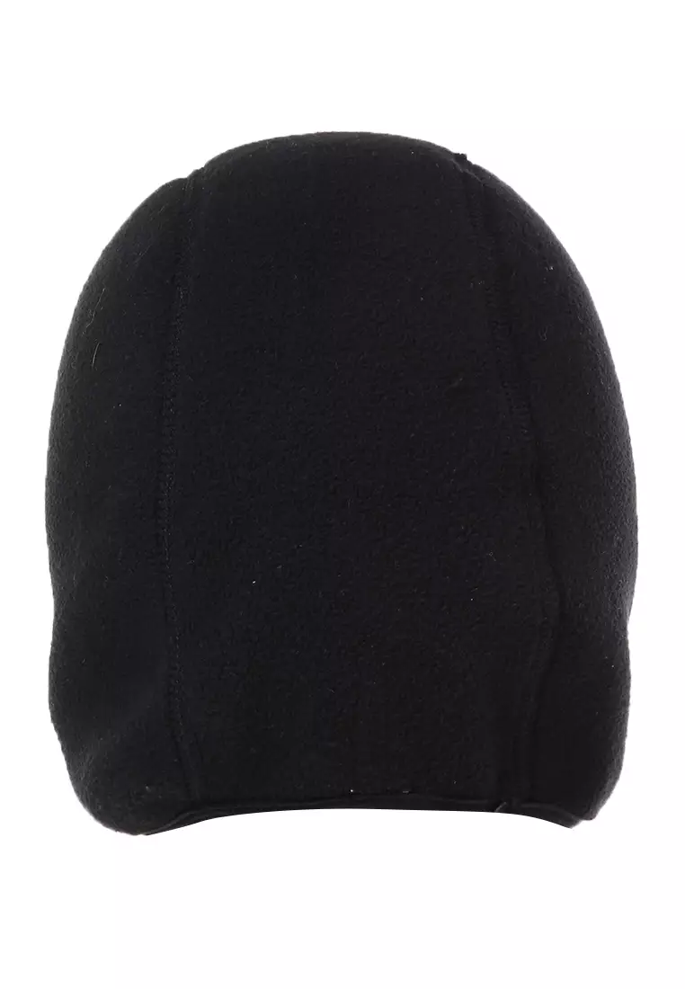 Jumpt Topi Kupluk Pelindung Rambut Olahraga Model Fleece Warm Unisex Sports Hats Material Polar Fleece Fabric ORIGINAL - Black