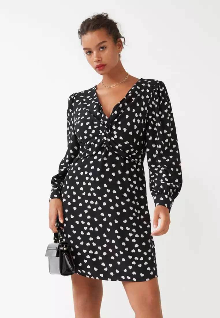 Buy Other Stories Twisted Front Print Mini Dress 2024 Online