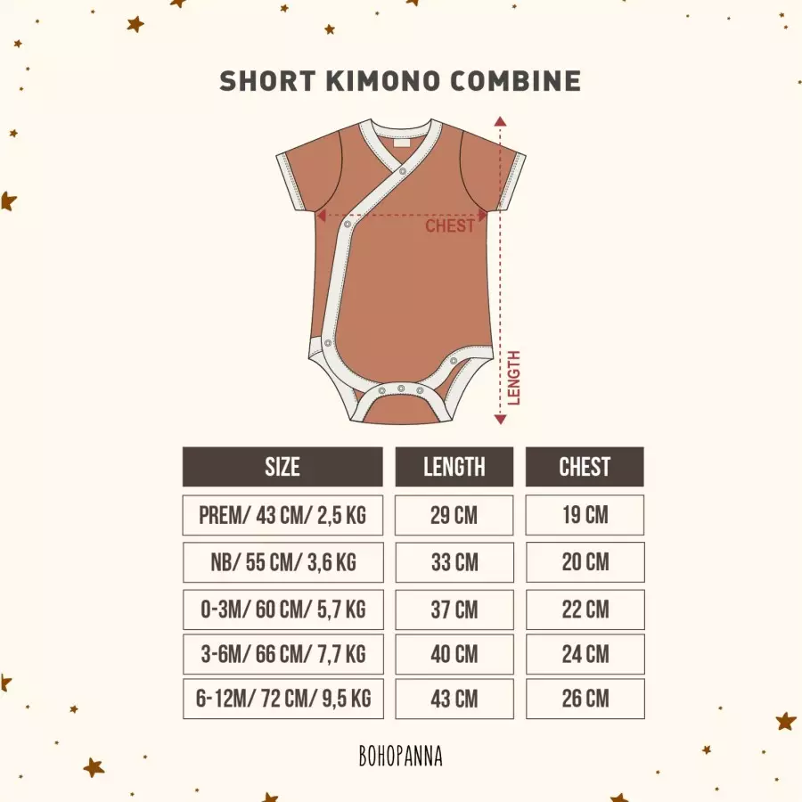 BOHOPANNA - SHORT KIMONO COMBINE 2 - JUMPER BAYI