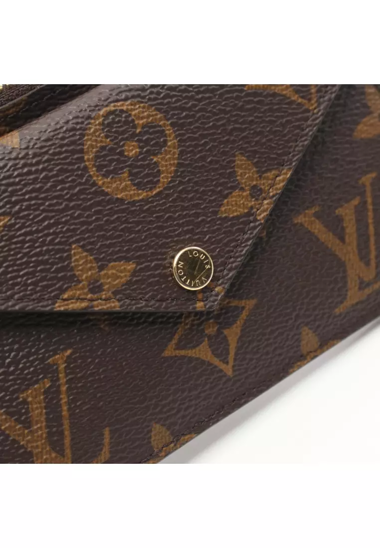 Buy Louis Vuitton Pre-loved LOUIS VUITTON Porto cult Recto Verso monogram  Noir coin purse PVC Brown with key ring Online