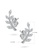 Aquae Jewels white Earrings Leaf Of Hope 18K Gold and Diamonds - White Gold 95304AC13F0CBCGS_1