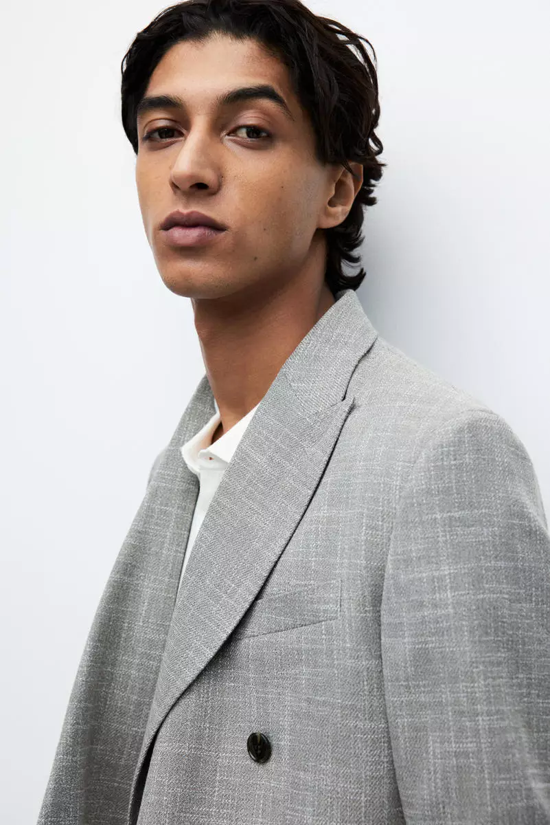 Buy H&M Regular Fit Double-breasted jacket 2025 Online ZALORA - Main Image