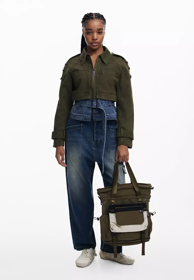 Large nylon backpack