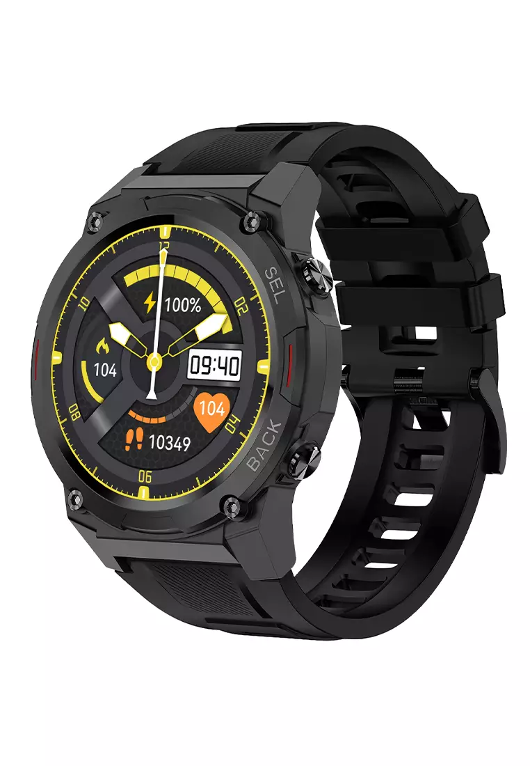 Digitec Explora - Smartwatch - Jam Tangan Pintar Pria - Black - Rubber Strap