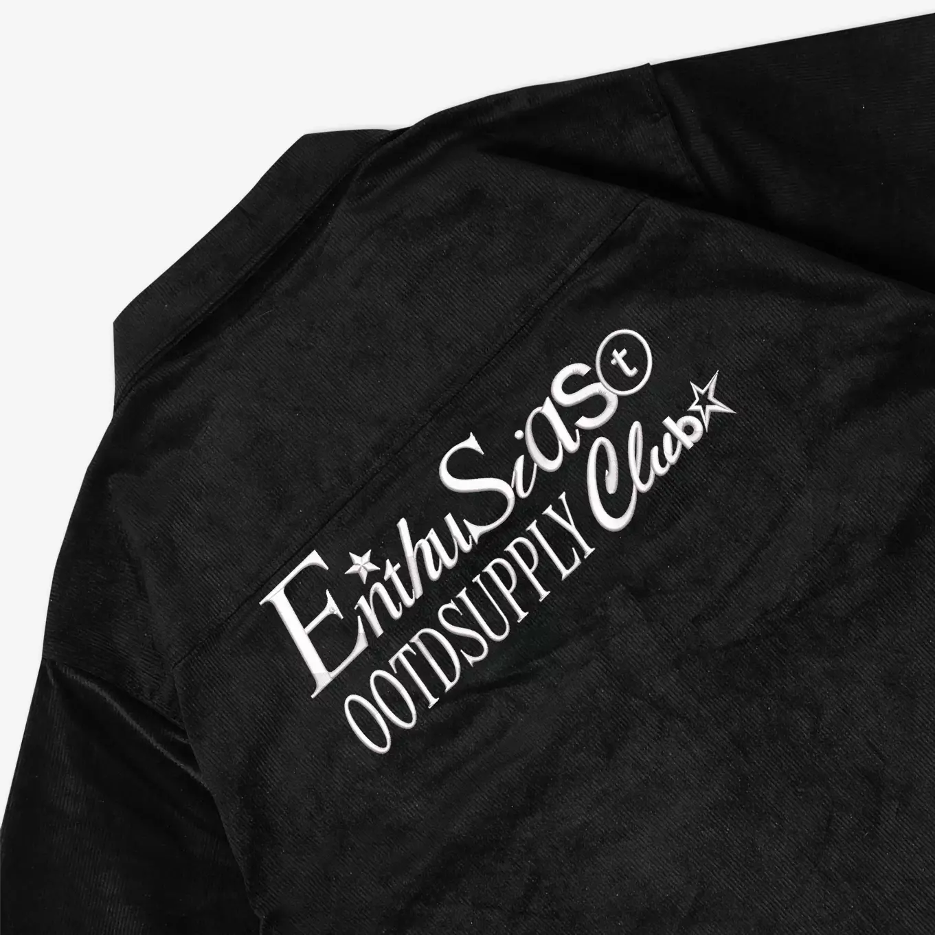 OOTDSUPPLY Work Shirt Corduroy Boxy Growth Black & Navy | Kemeja Corduroy | Casual Shirt | WSCGRE