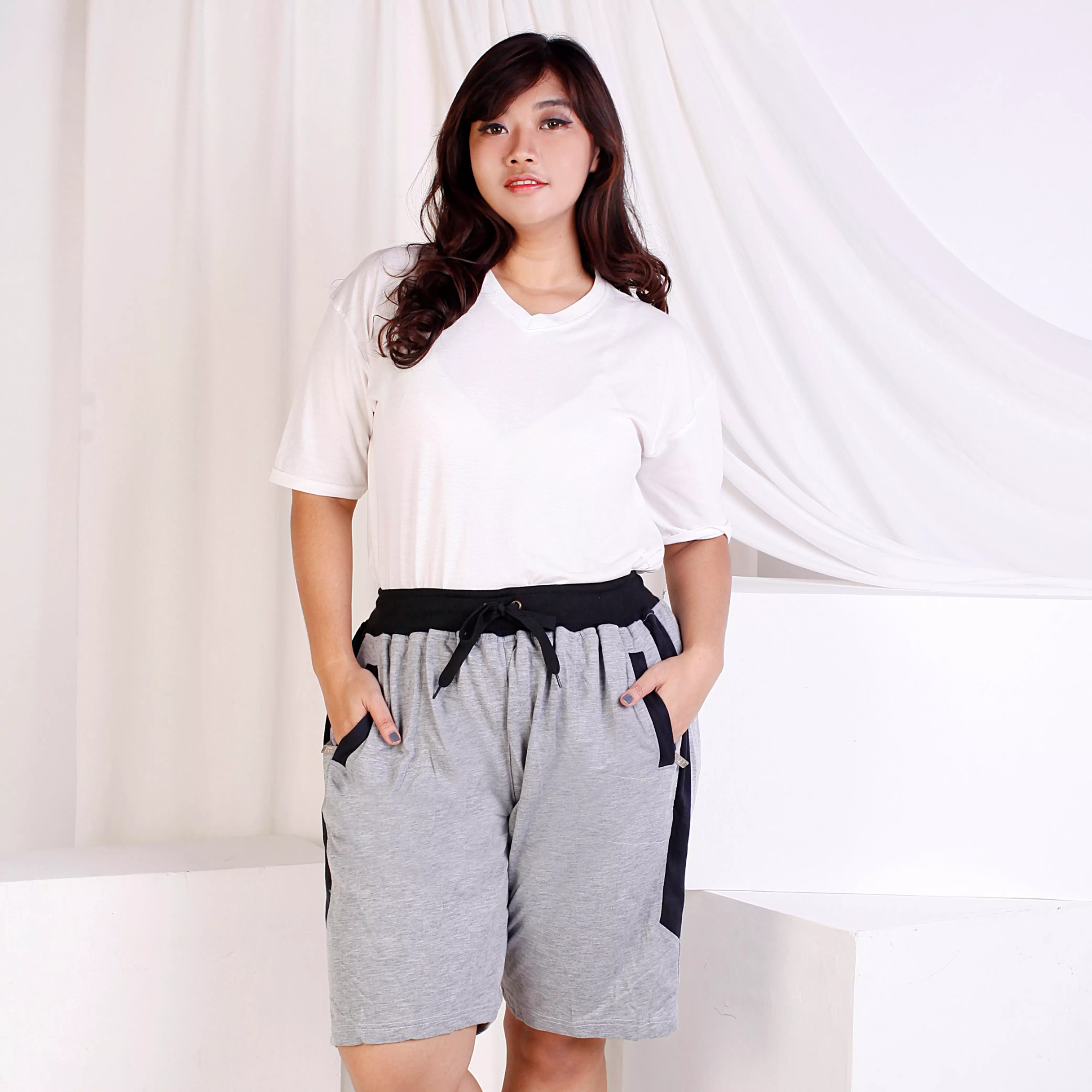 OKECHUKU Scotie Celana Pendek Wanita Ukuran Jumbo Fashion Big Size