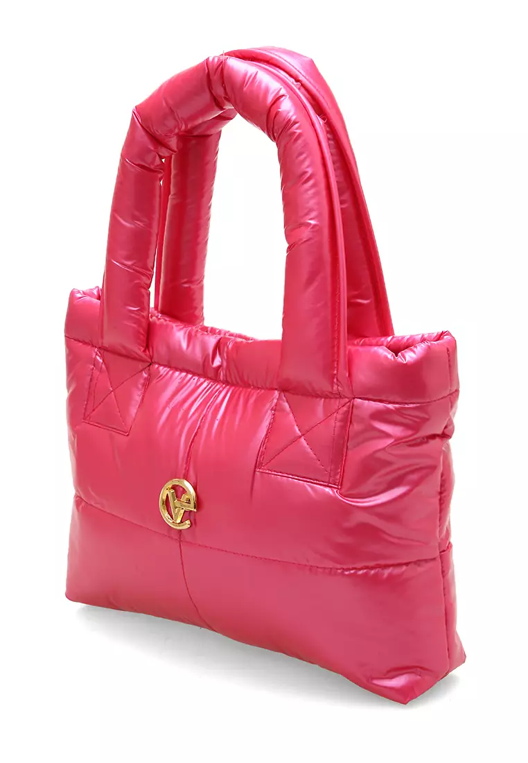 Angelina Pillow Puffy Bag Smooth Texture And High Quality - Shocking Pink
