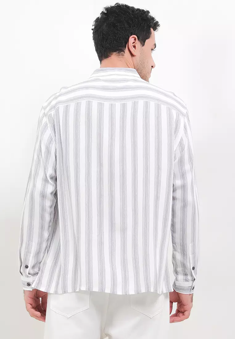 Caspian Vertical Stripe Pattern Shirt