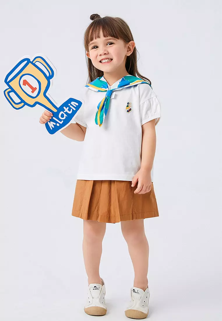 Navy Collar Plaid Vintage T-Shirt