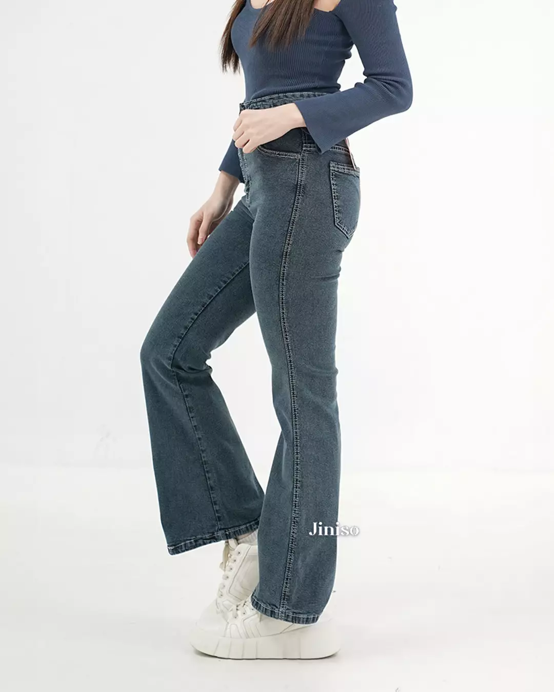 Ultra Highwaist Cutbray Stretch Jeans 619 HANGOUT