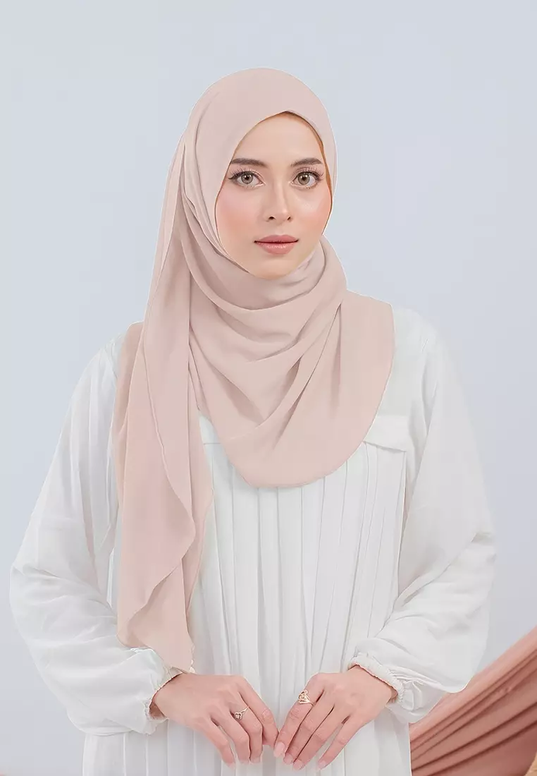 HIJAB INSTAN SABIYA - PEACH CREAM
