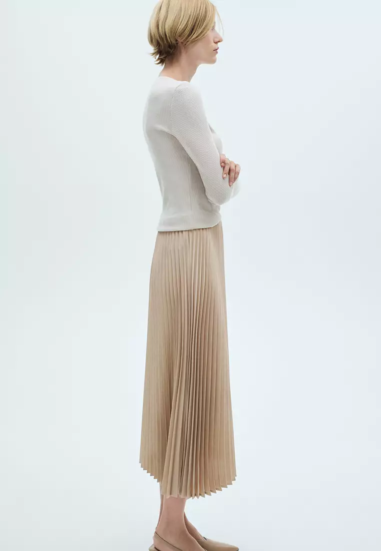 Pleated maxi skirt philippines shop