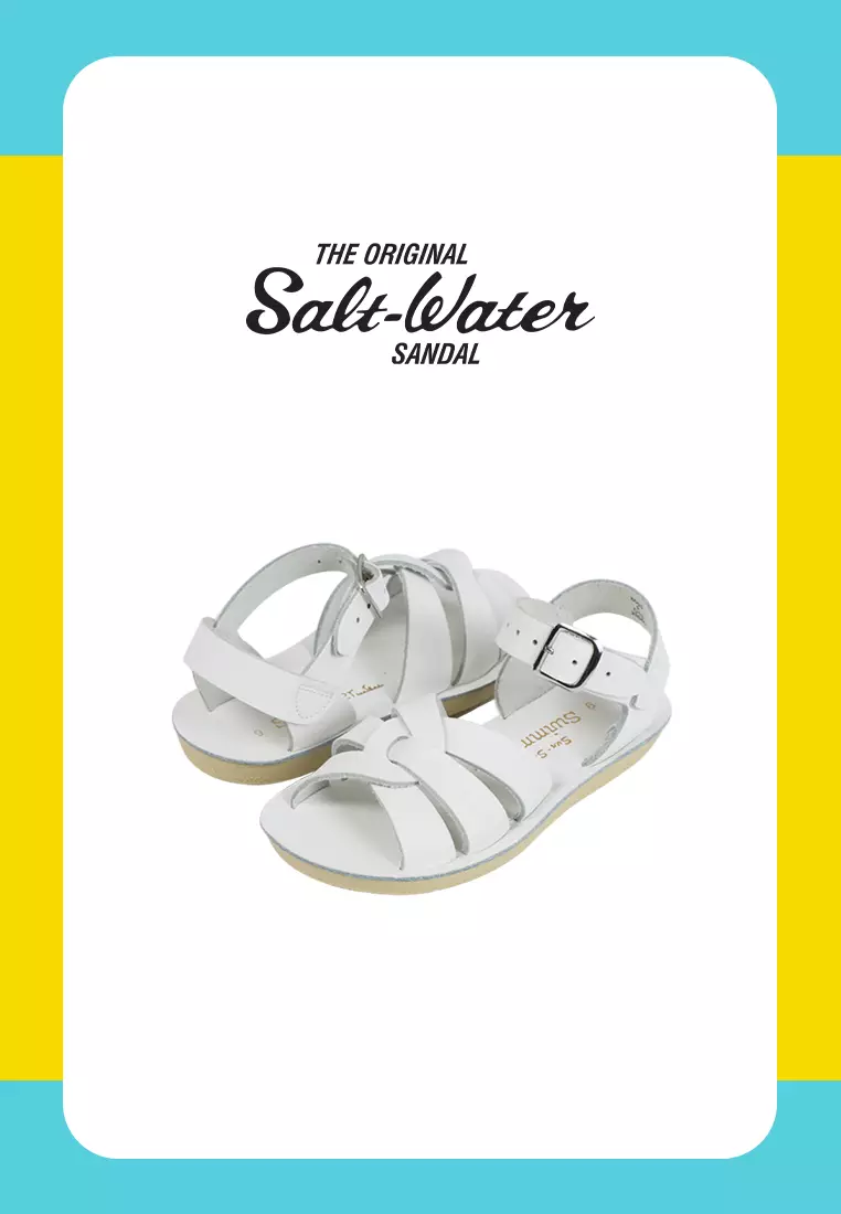 Discount on Salt-Water  shoes - SKU: Salt-Water Kids Swimmer White 231