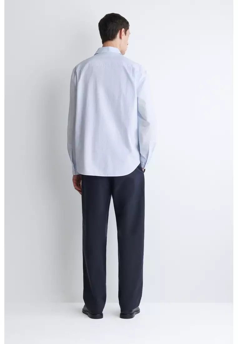 RELAXED PIMA COTTON-POPLIN SHIRT