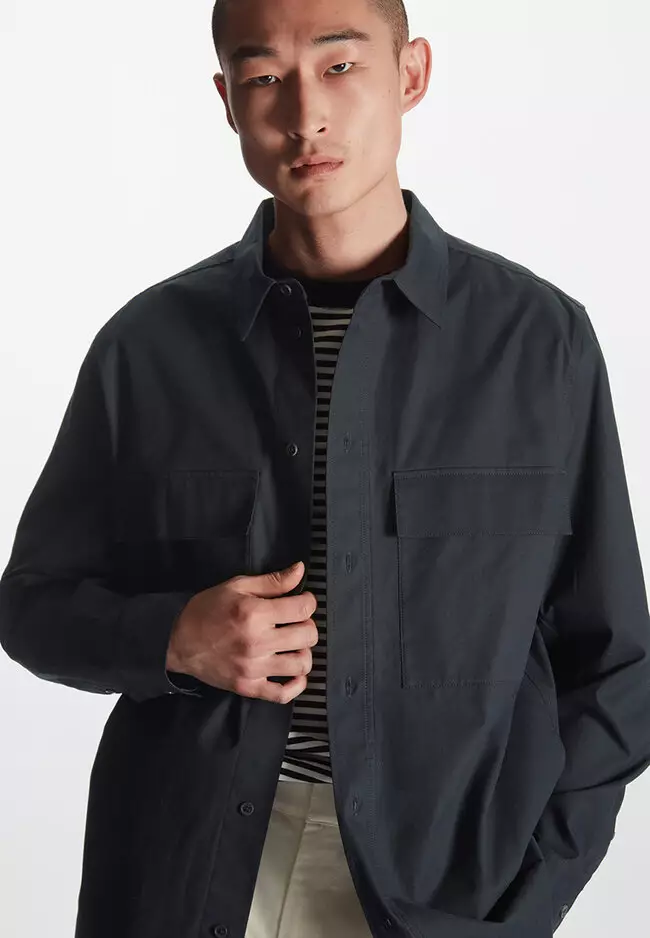 Buy COS Relaxed-Fit Utility Overshirt Online | ZALORA Malaysia