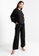 ck Calvin Klein black Core Spacer Top With Silk Organza Overlay Top E6B71AAB20A56DGS_4