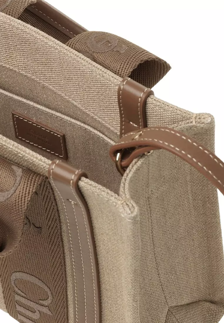 Small Woody Tote Bag in Dark Nut