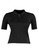 Trendyol black Plus Size Slim Zip Polo Top 50077AADD33DEDGS_6