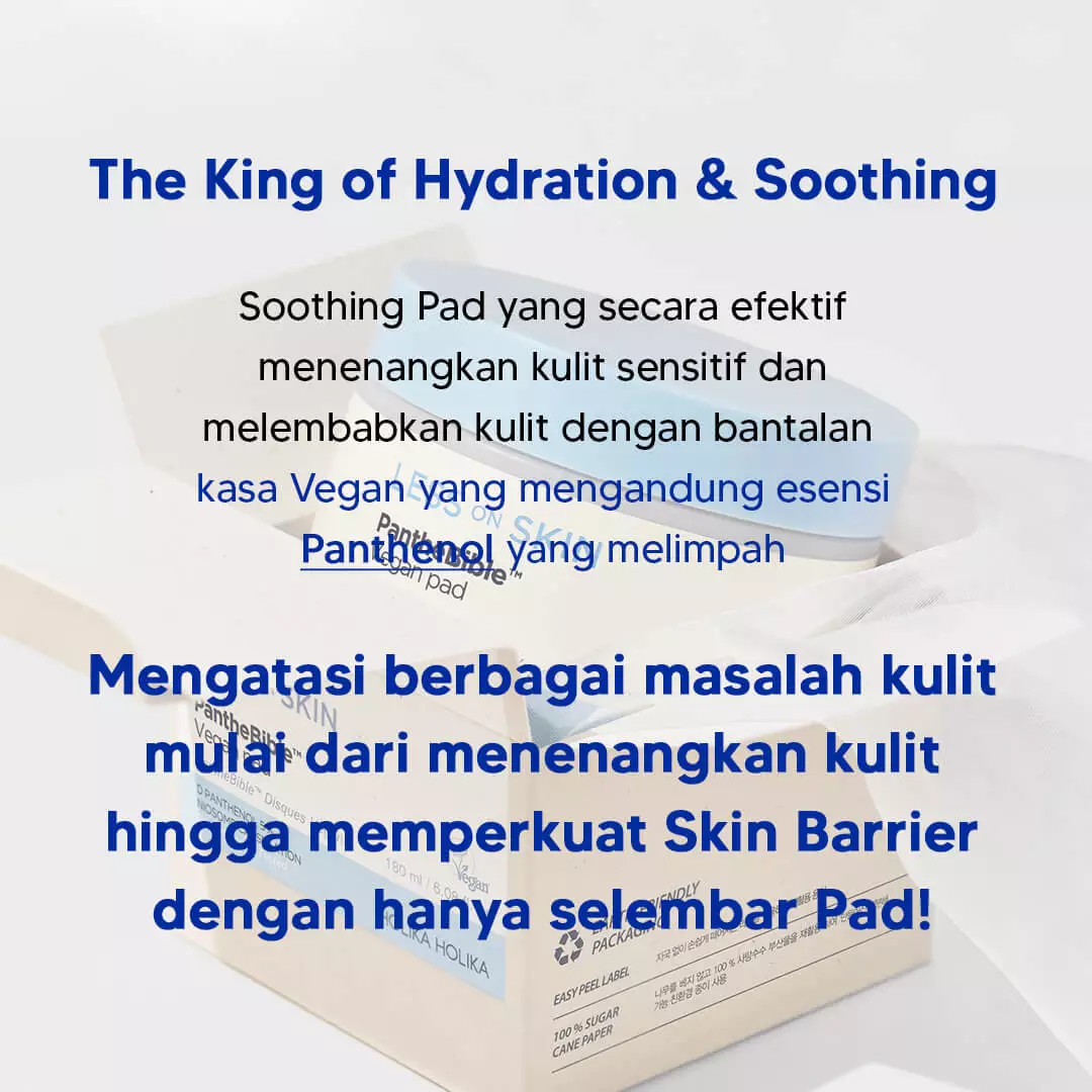 Holika Holika Less on Skin PantheBible Vegan Pad | Skin Barrier Skincare