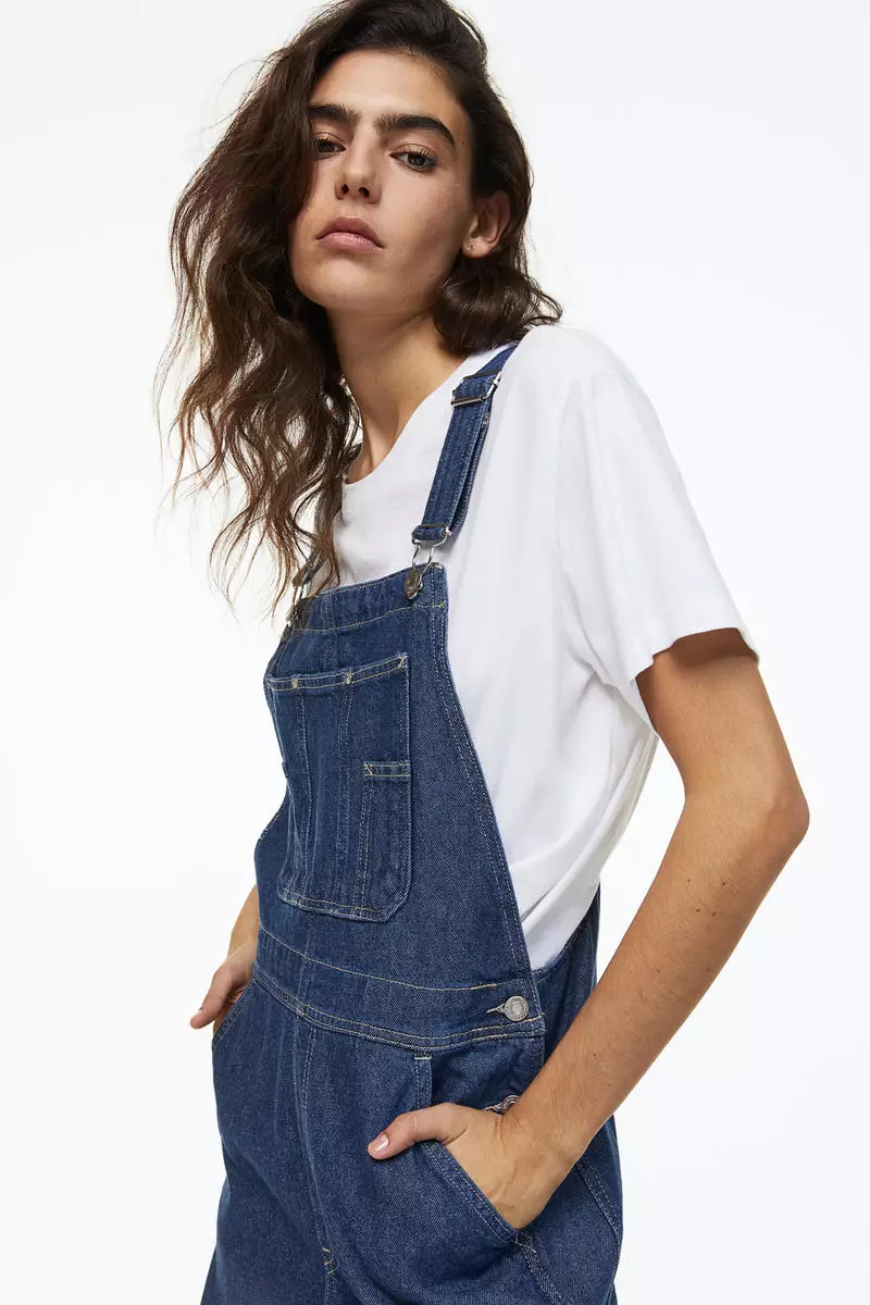 Denim dungarees