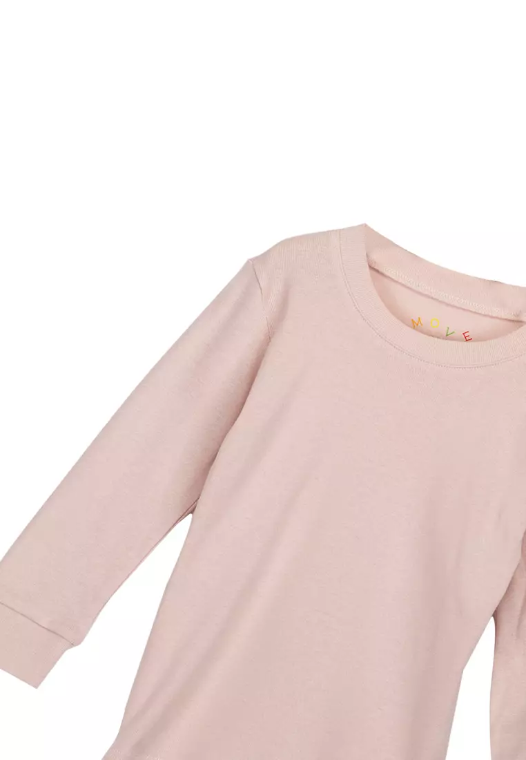 Move Two-Piece Long Sleeves Pajama Set For Girls