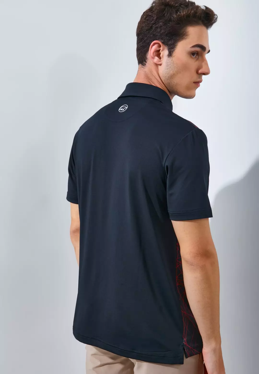 Jack Nicklaus Mojave Premium Fracture Print Polo Red Dune