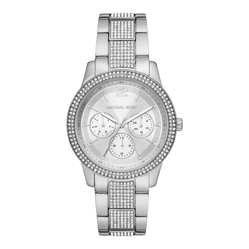 Jam Tangan Wanita Michael Kors Tibby MK7294 Ladies Silver Dial Stainless Steel Strap