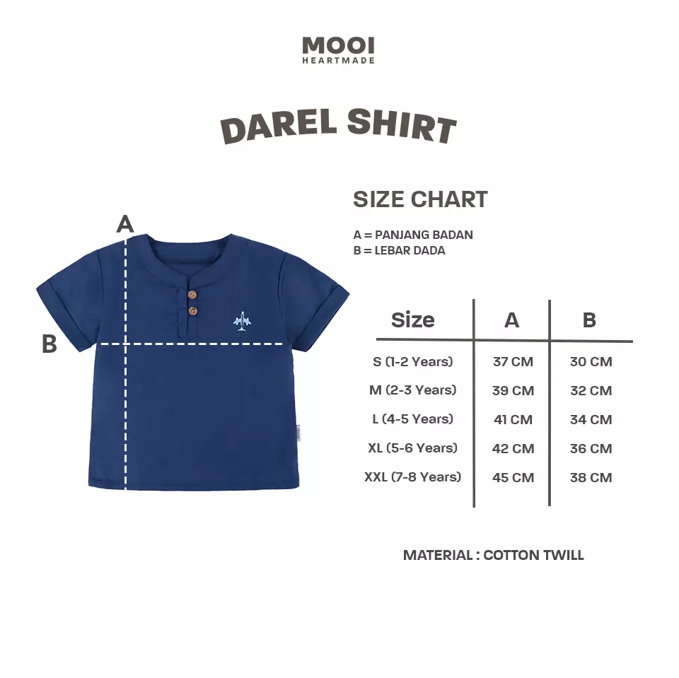 Mooi Kemeja Anak Laki-Laki Darel Shirt - Clary Sage