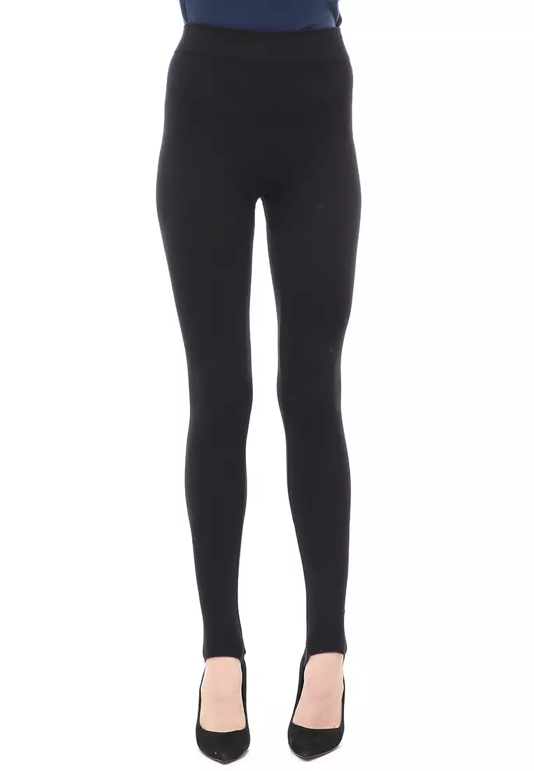 Rani Celana Legging Wudhu Muslimah Bawahan Wanita Polos Relaxed Fit - Hitam