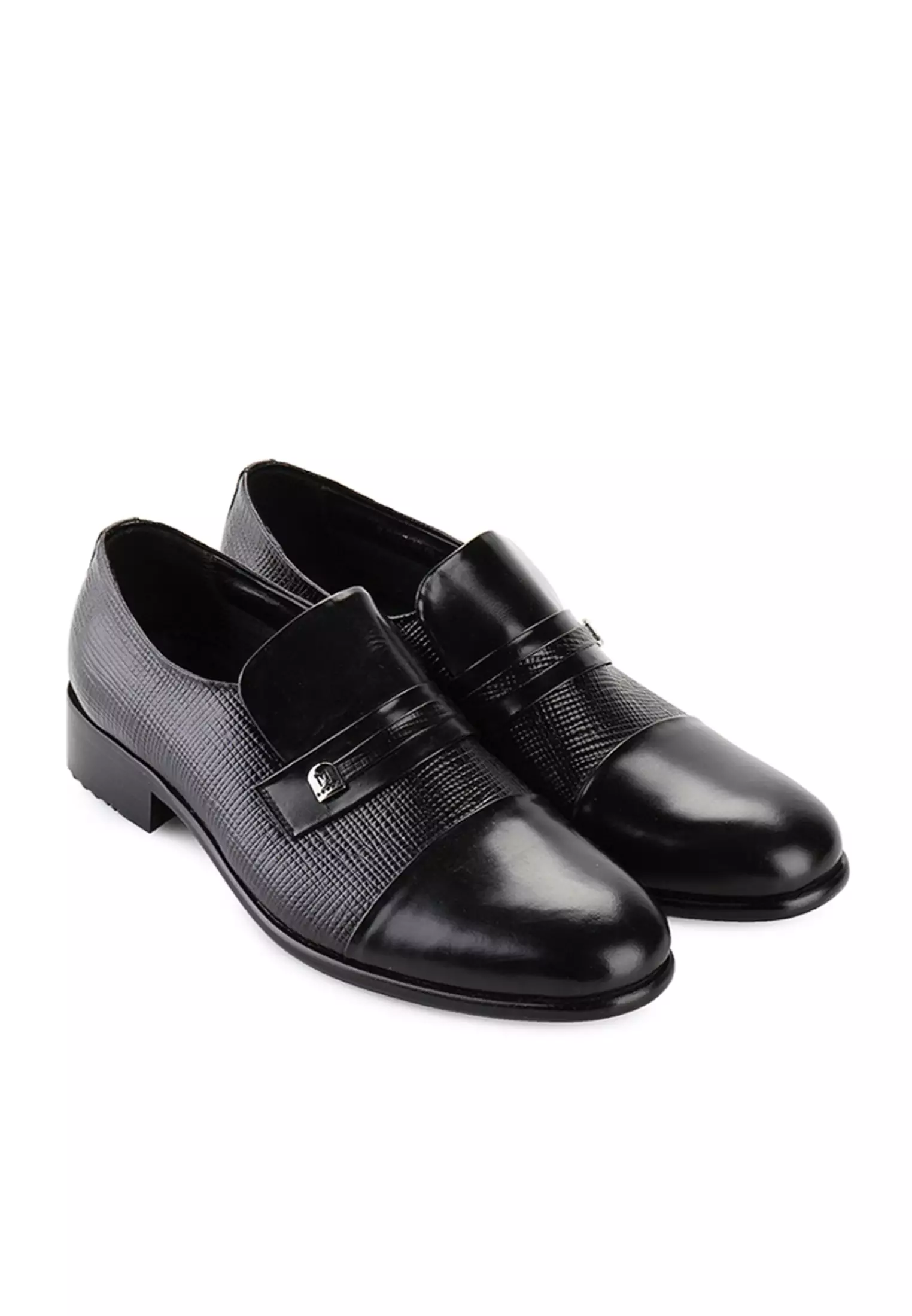 Paul Sepatu Slip On Loafers Formal Pria Kulit Asli