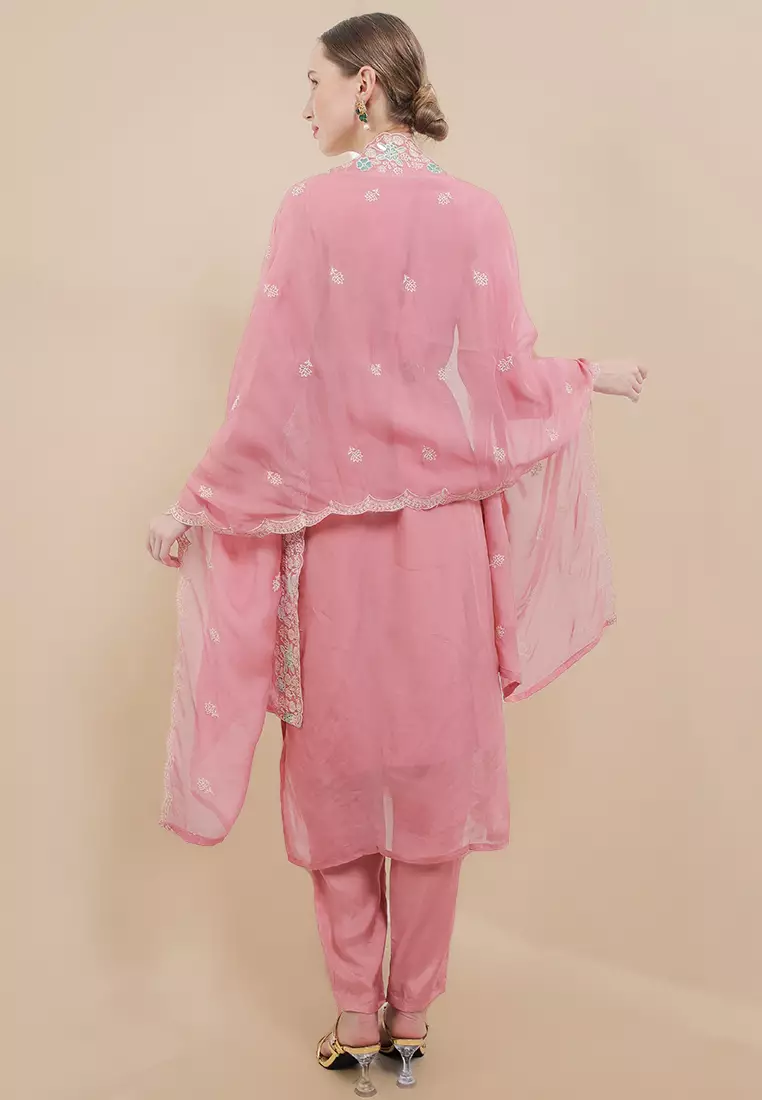 Chanira Festive Hajra Tunic Set - Pink