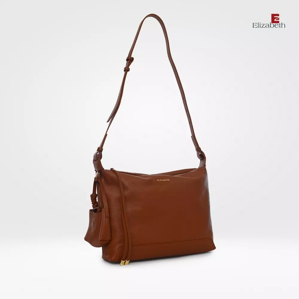 Tas Elizabeth Genuine Leather Sling Bag 0720-0482 Brickred