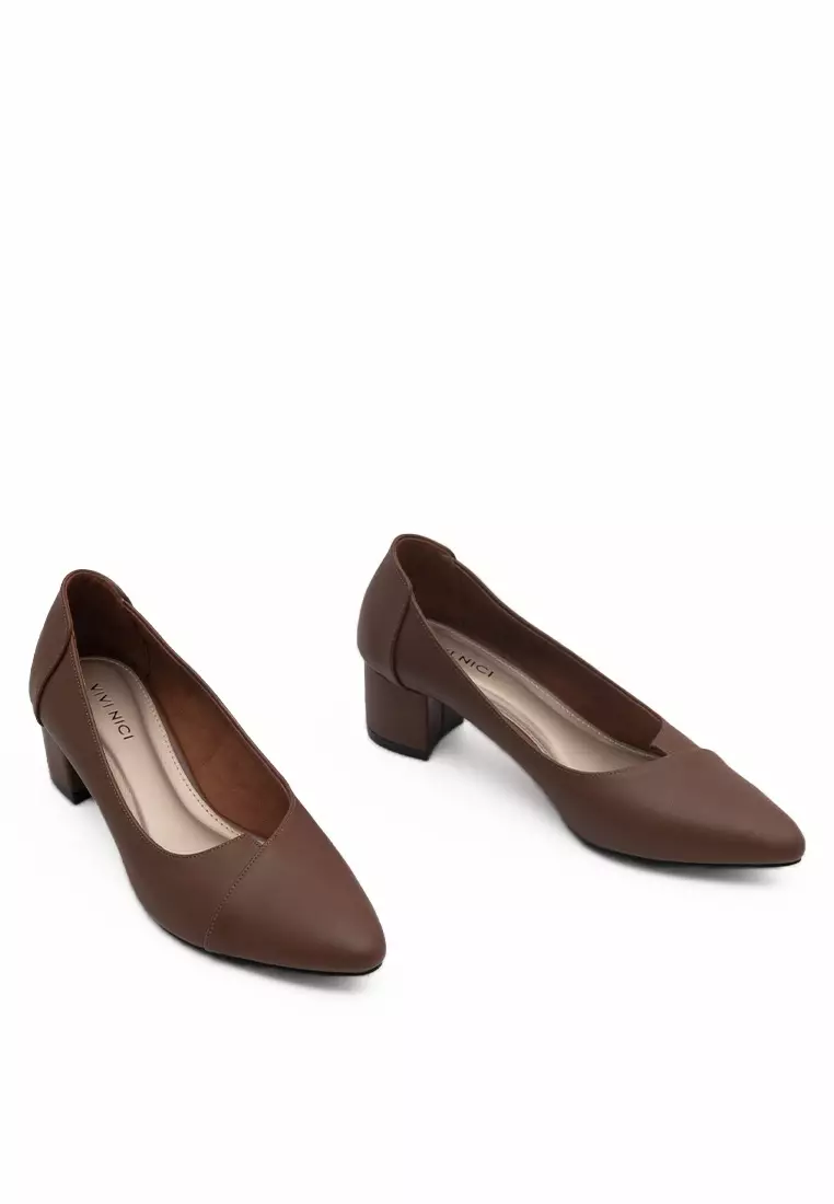 VIVI NICI - Jacelyn Sepatu Wanita 5 cm Downtown Brown