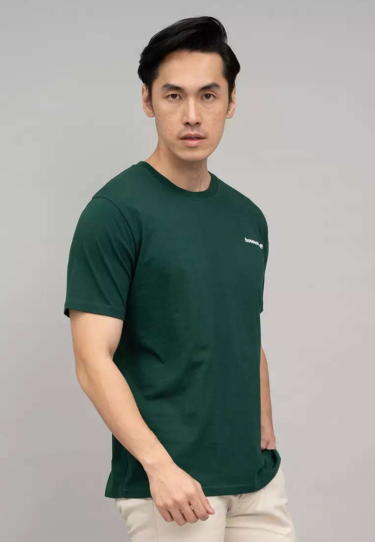 Houseofcuff T-shirt Kaos Polos Pendek Hijau Gelap Tersedia Size S-4XL