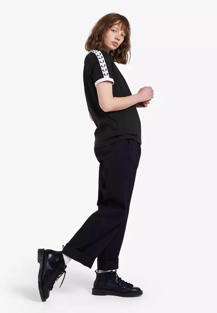 Buy Fred Perry G6347 - Taped Ringer T-Shirt - (Black) 2025