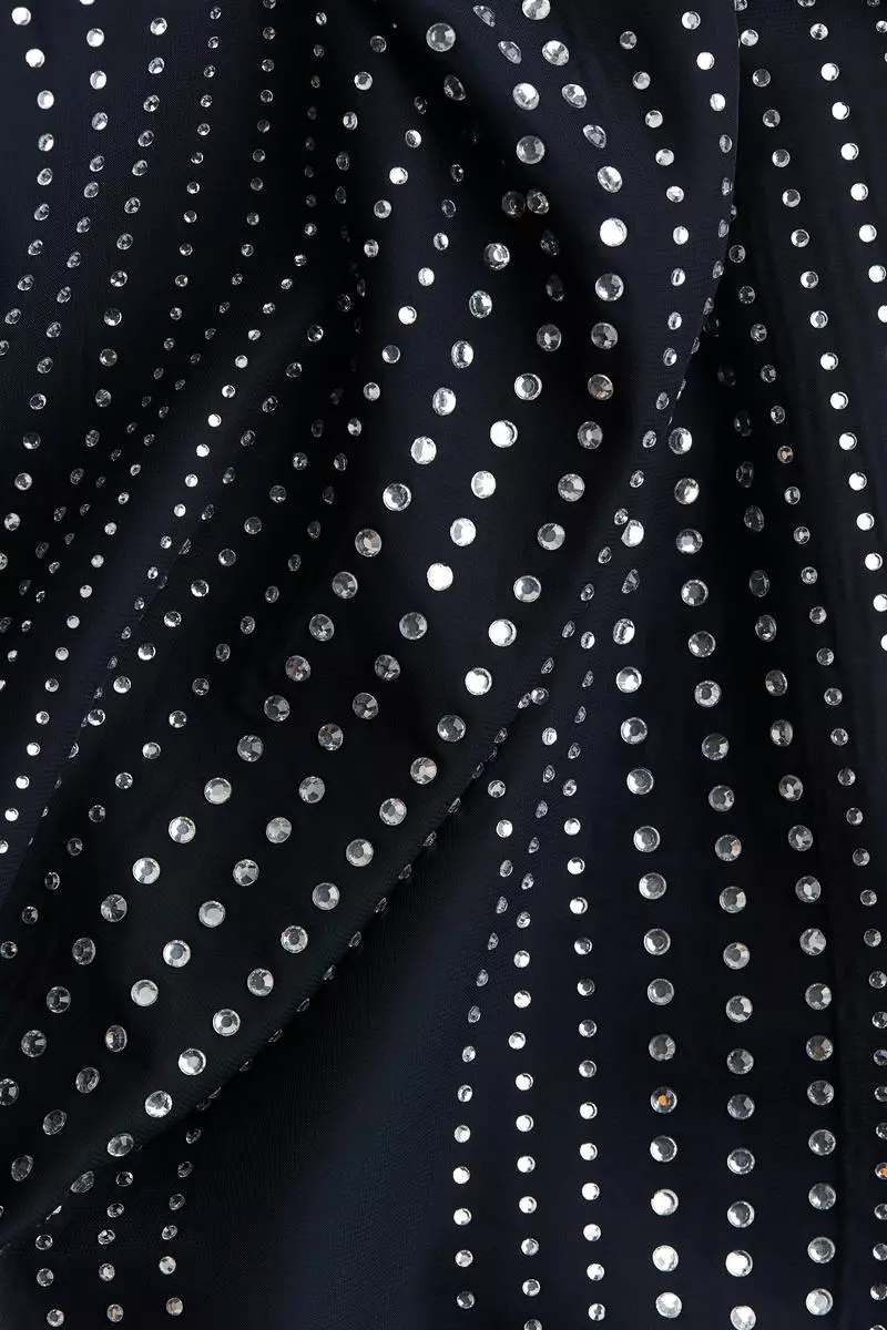 Rhinestone-decorated dress