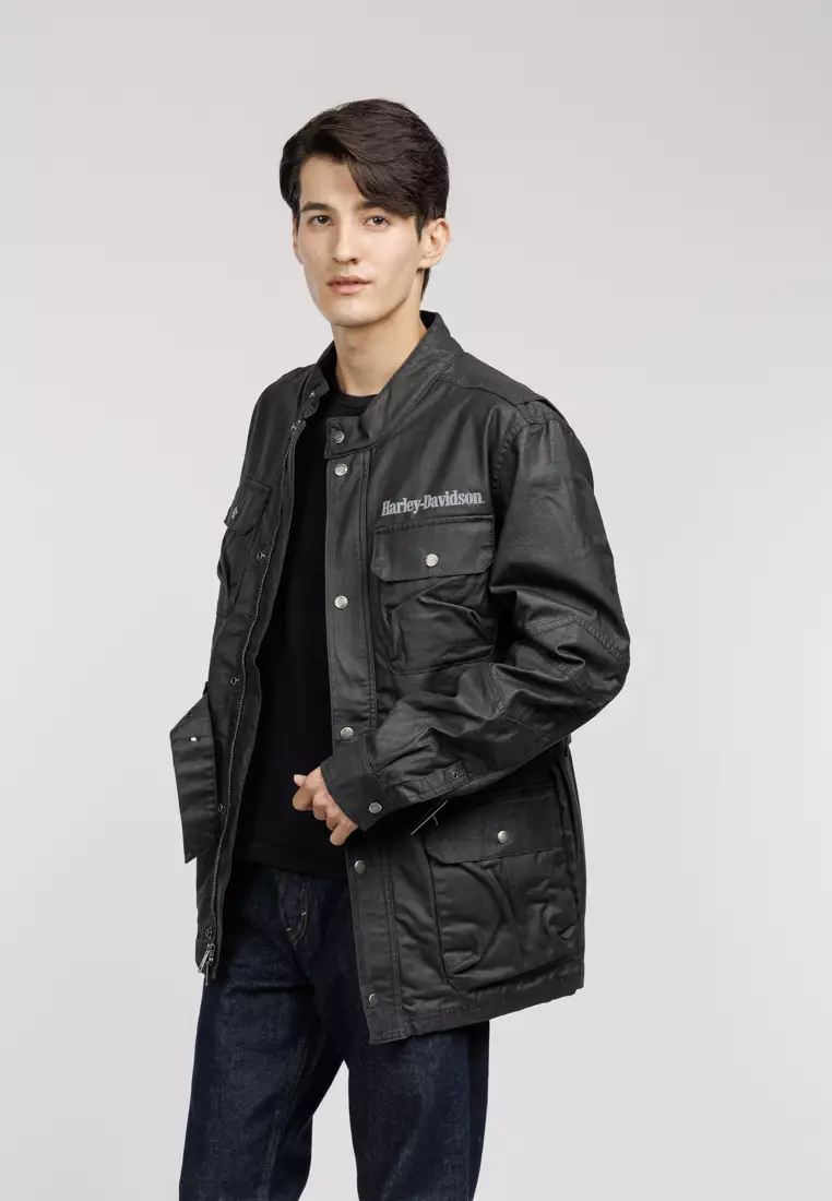 Harley leather riding on sale jackets