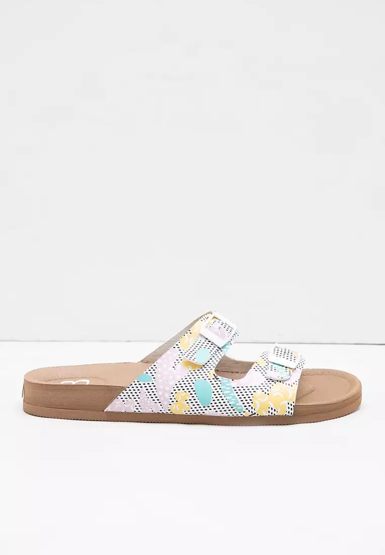 Sophie Sonia Printed Sandal White