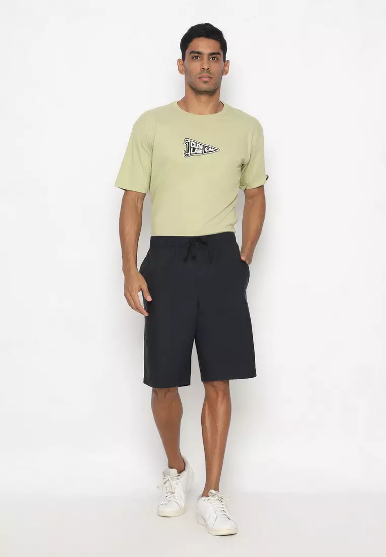 RBJ Celana Pendek Karet Parasut Polos Pria