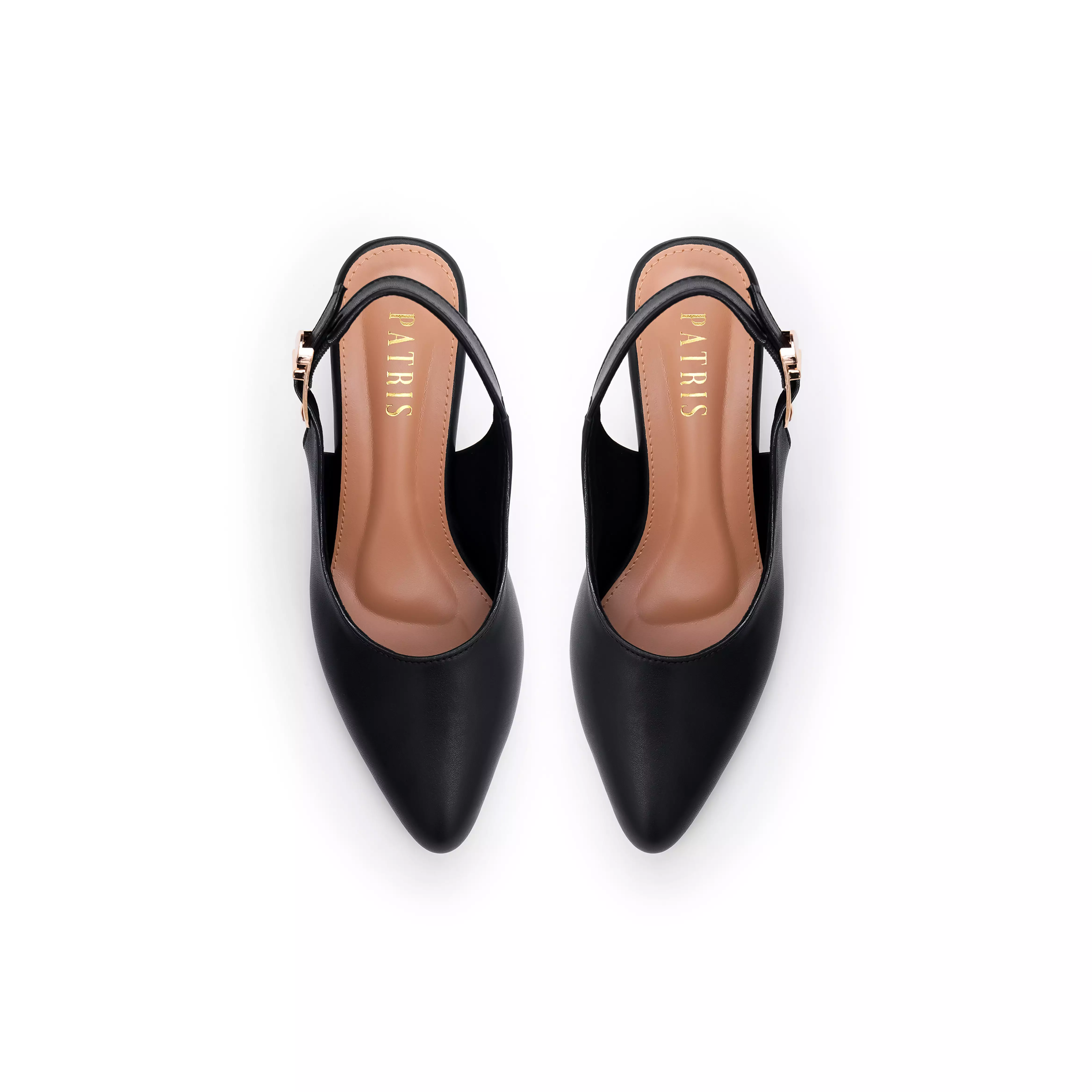 PATRIS Lenora Mules Heels Wanita / Slingback Hak 5 Cm